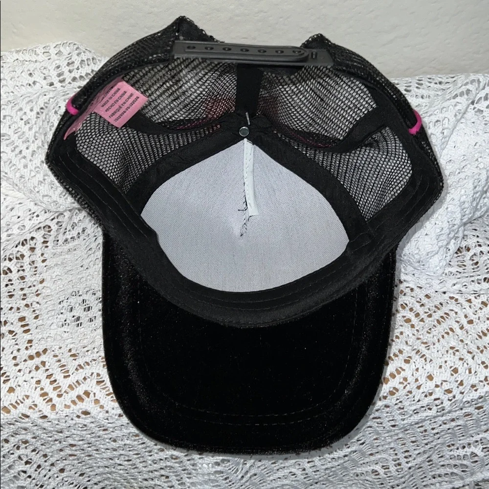 KIDS Juicy Couture Black Cap with Cherry Embroidery